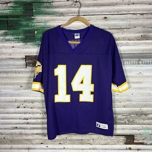 Vintage Minnesota Vikings Brad Johnson Jersey Mens Purple